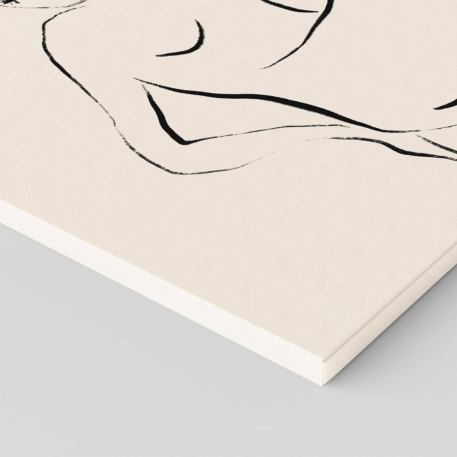 Obraz na płótnie 120x80 - Piękno w Minimalizmie - abstrakcyjny rysunek, minimalistyczna kreska