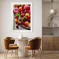 Plakat bez ramy 50x70 - Owoce w restauracji artystycznie - owoce, restauracja