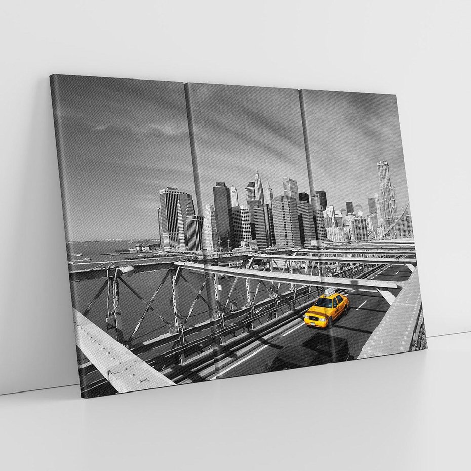 Obraz na płótnie 120x80 - Podróż taksówką przez Nowy Jork - TAXI, miasto