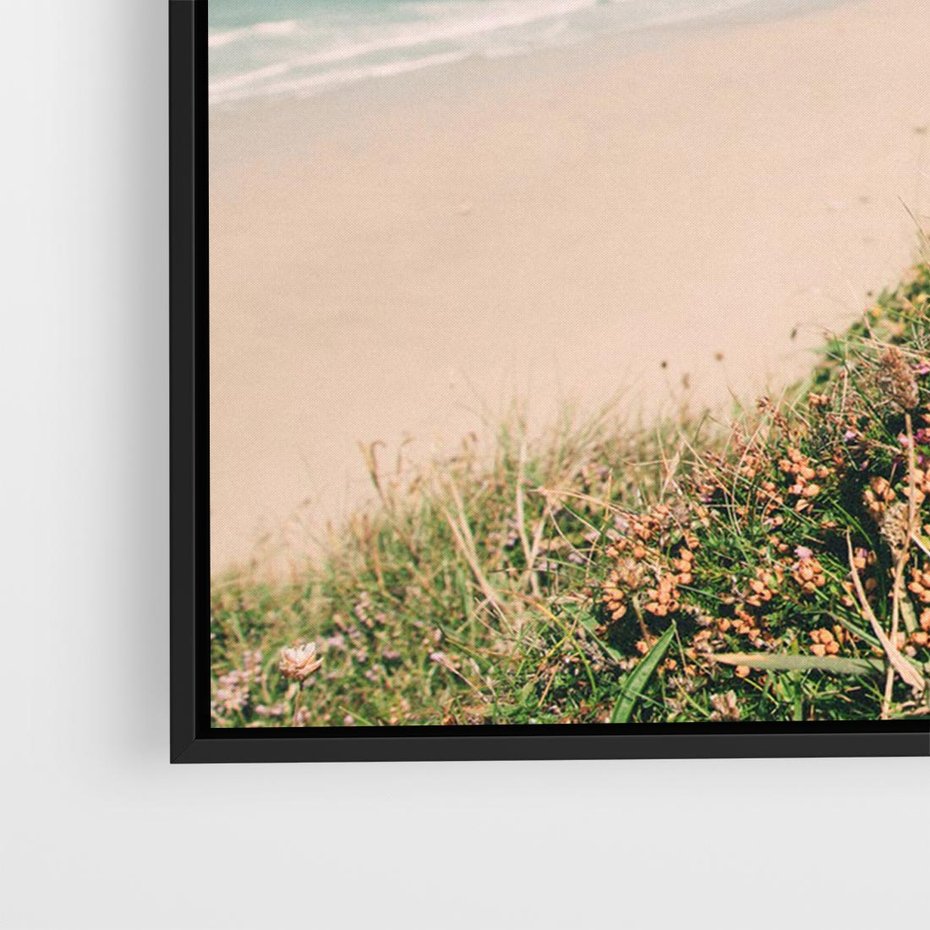 Obraz w ramie 70x50 - Perspektywa Klifu - fotografia, ocean - rama czarna