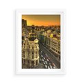 Plakat w ramie 50x70 - Miasto Metropolii - miasto, metropolia - rama biała