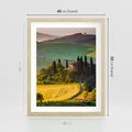 Plakat w ramie 40x50 - Pejzaż w perspektywie - pejzaż, perspektywa - rama drewno