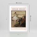 Plakat w ramie 50x70 - Klasyka Baletu - Edgar Degas, reprodukcja obrazu - rama biała