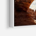 Obraz w ramie 100x70 - Magia pustynnego kanionu - pustynia, kanion - rama biała