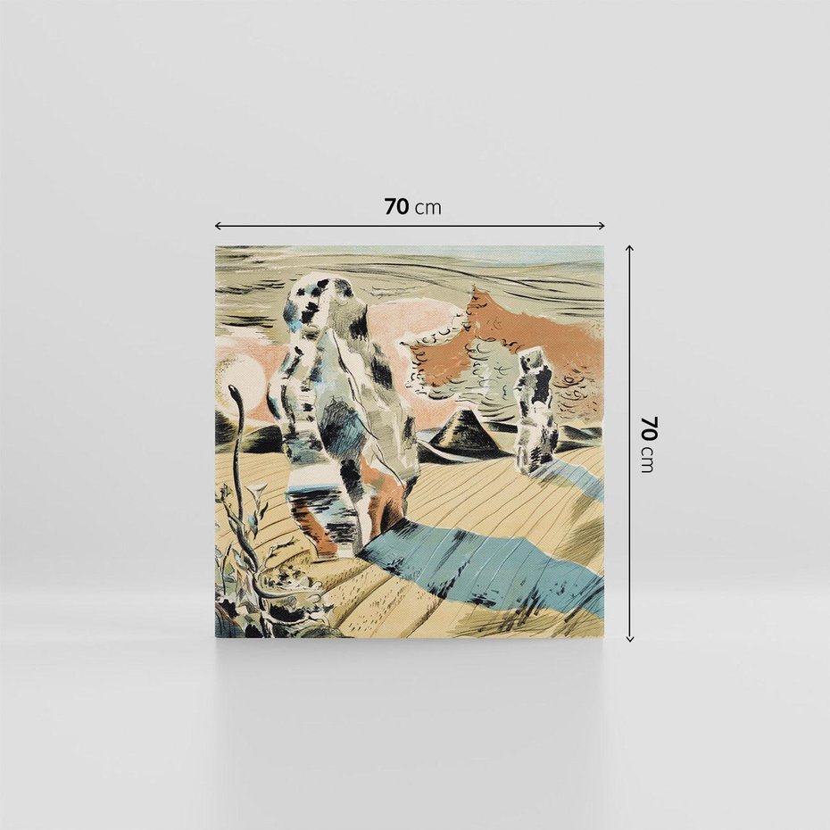 Obraz na płótnie 70x70 - Avebury (1937), Paul Nash - Reprodukcja - reprodukcja, obraz na płótnie