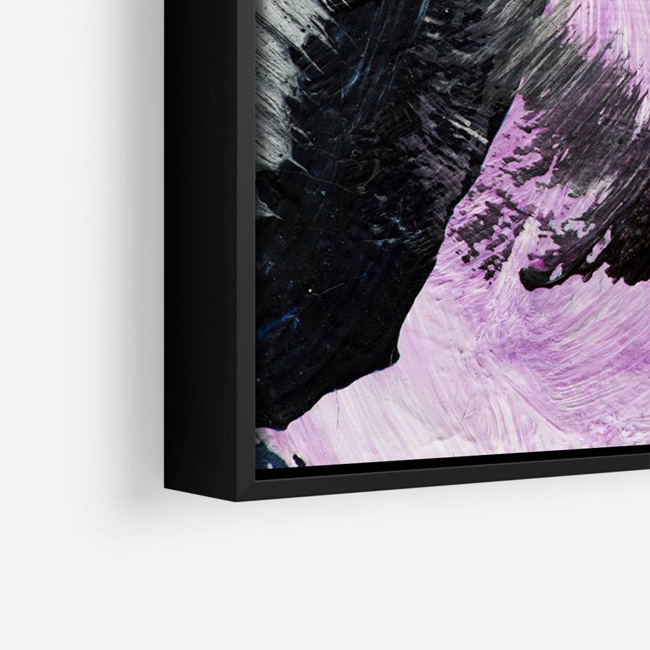 Obraz w ramie 100x70 - Kolorowy rój wyobraźni - rozlane kolorowe farby olejne, abstrakcja - rama czarna