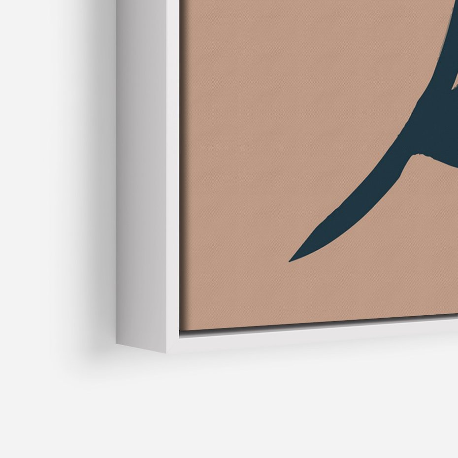 Obraz w ramie 70x100 - Rozbijające Granice - abstrakcyjny obraz, plakat - rama biała