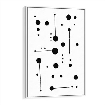 Obraz w ramie 70x100 - Złudne Odbicia - abstrakcja, minimalizm - rama biała