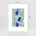 Plakat bez ramy 21x30 - Figi Fioletu - figi, sztuka nowoczesna