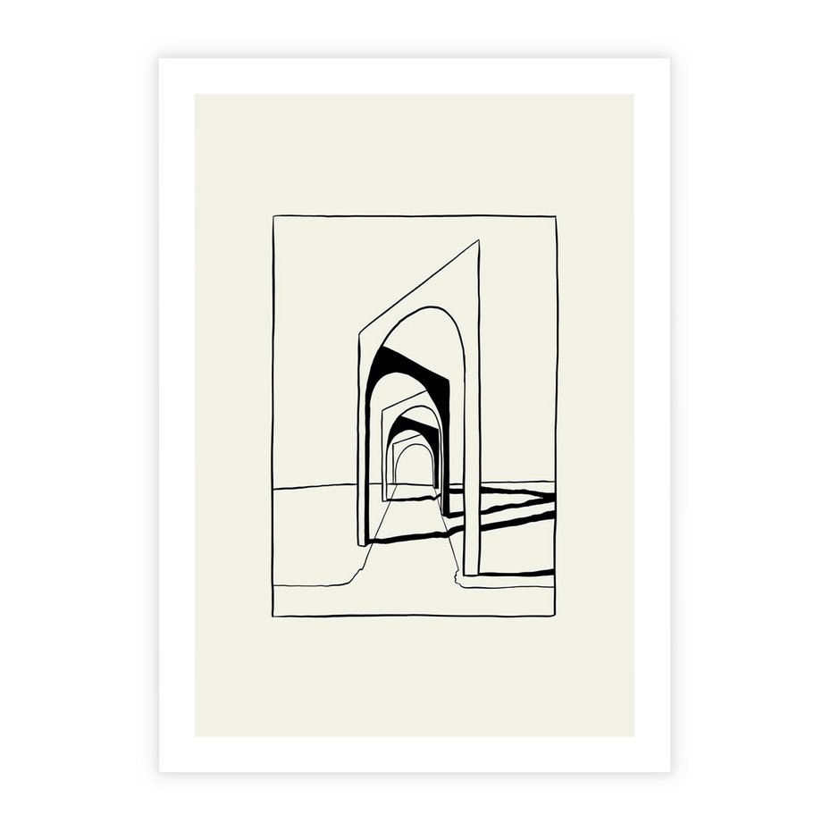 Plakat bez ramy 30x40 - Poezja światła i cienia - nowoczesna sztuka, minimalistyczny styl