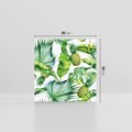 Obraz na płótnie 30x30 - Oaza Natury - liście, tropikalne