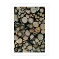 Plakat bez ramy 50x70 - Bliskość Natury - drewno, las