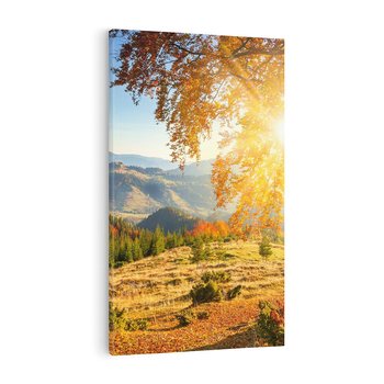 Obraz na płótnie 50x70 - Bliskość natury - góry, drzewo