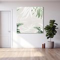 Obraz na płótnie 60x60 - Zielony Raj - monstera, palmy