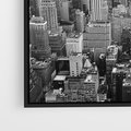 Obraz w ramie 50x50 - Majestatyczne Wysokości - Nowy Jork, wieżowce - rama czarna