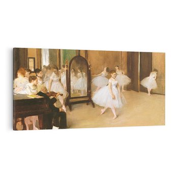 Obraz na płótnie 140x70 - The Dancing Class (1870), Edgar Degas - Reprodukcja - reprodukcja, obraz na płótnie