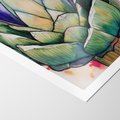 Plakat bez ramy 21x30 - Estetyczna Roślina - abstrakcja, akwarela