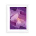Plakat w ramie 40x50 - Abstrakcyjna gra kolorów - abstrakcja, akwarela - rama biała