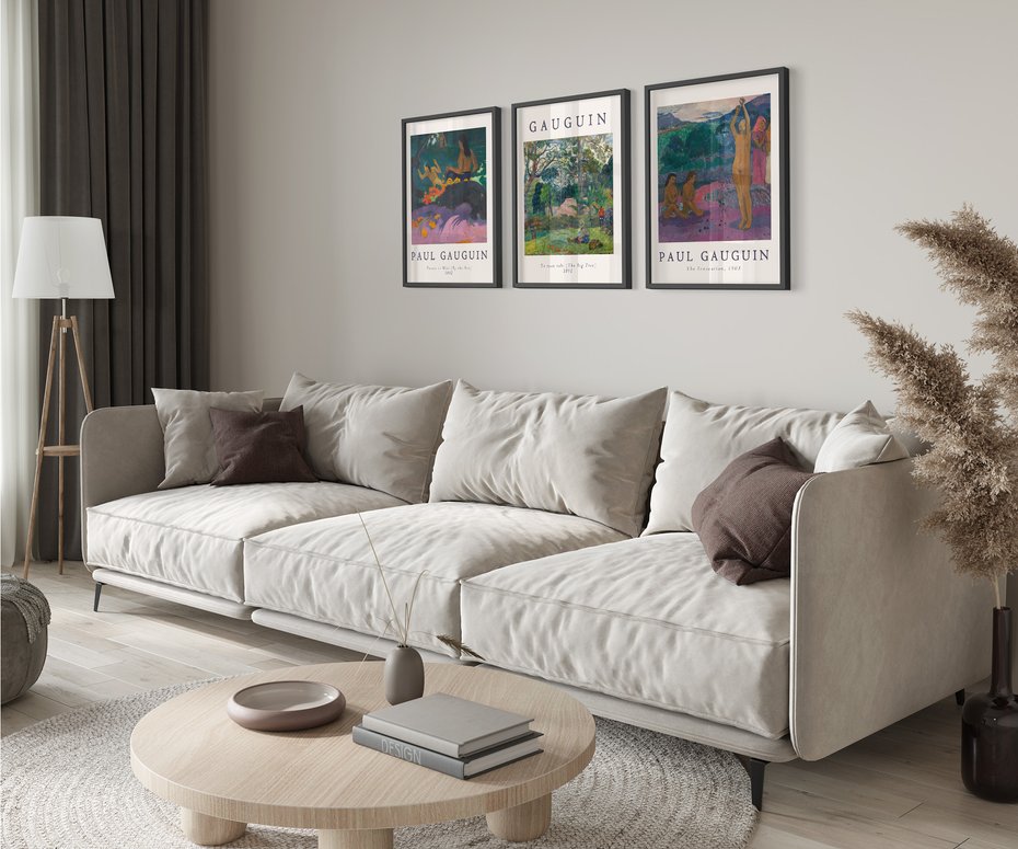 Zestaw obrazy w ramie 50x70 galeria - Symbolizm, sztuka, Paul, Gauguin - rama czarna