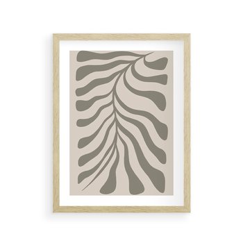 Plakat w ramie 40x50 - Zaklęte Kształty - nowoczesna sztuka, plakat modern - rama drewno