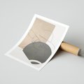 Plakat bez ramy 30x40 - Geometryczna Elegancja: One Line - geometria, nowoczesna sztuka