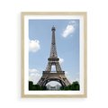 Plakat w ramie 50x70 - Paryż z wieżą Eiffla - Eiffla, Paryż - rama drewno