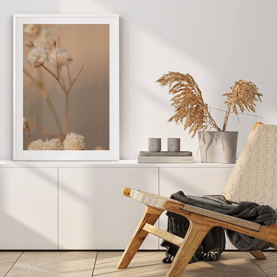 Plakat bez ramy 40x50 - Subtelna gipsówka - gipsówka, suche