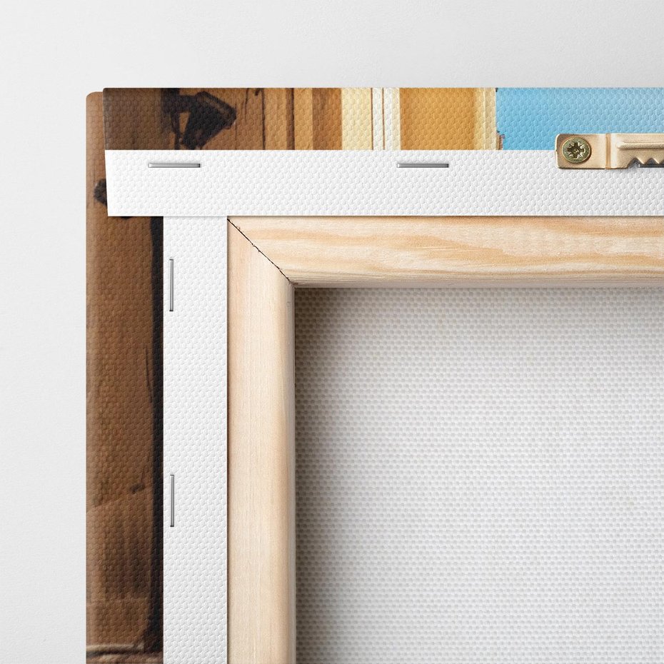 Obraz na płótnie 80x120 - Perspektywa magicznej uliczki - uliczka, perspektywa