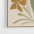 Obraz w ramie 80x120 - Subtelność Utajona - nowoczesny plakat, roślinność - rama drewno