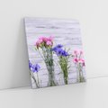 Obraz na płótnie 30x30 - Kwiatowe impresje - kwiaty,