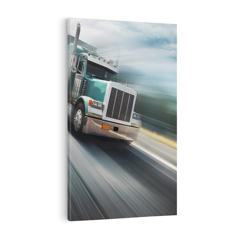 Obraz na płótnie 80x120 - Przez prerię ciężarówką - ciężarówka, USA