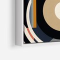 Obraz w ramie 50x50 - Wibracje Marzeń - abstrakcyjny obraz, geometryczne koła - rama biała