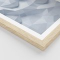 Plakat w ramie 40x50 - Trójwymiarowa geometria - geometria, 3d - rama drewno