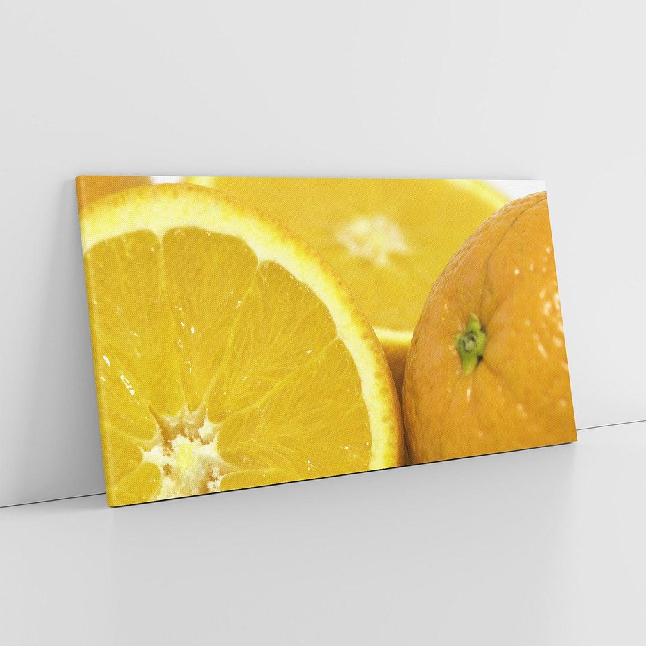 Obraz na płótnie 140x70 - Cytrusy Żywy Zapach Energii - cytruny, owoce