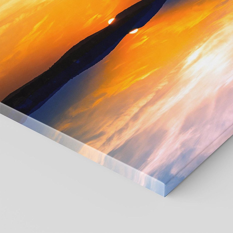 Obraz na płótnie 70x70 - Zachód słońca nad oceanem - zachód słońca,