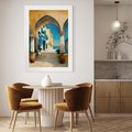 Plakat bez ramy 21x30 - Nadmorskie Łuki - akwarela, śródziemnomorski klimat