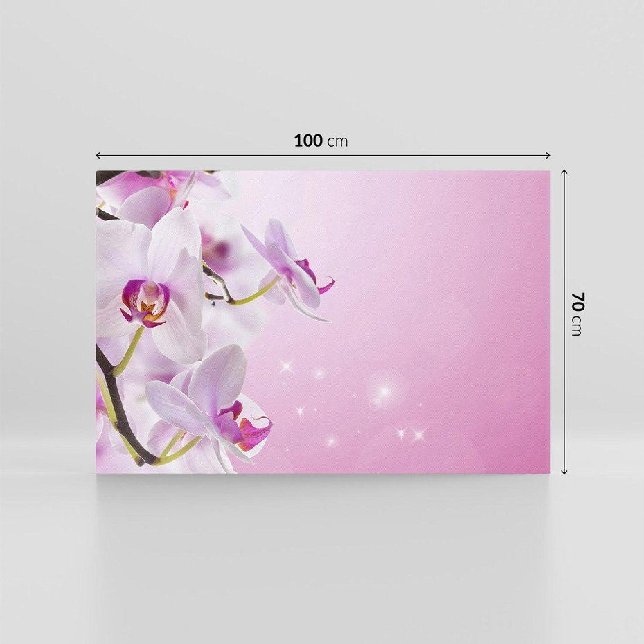 Obraz na płótnie 100x70 - Relaksujące Piękno - kwiaty, orchidea