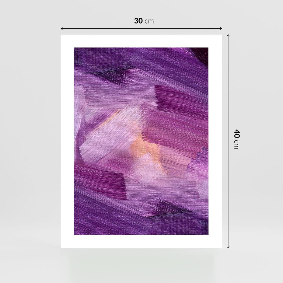 Plakat bez ramy 30x40 - Abstrakcyjna gra kolorów - abstrakcja, akwarela