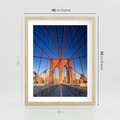 Plakat w ramie 40x50 - Most architektoniczne arcydzieło - most, architektura - rama drewno