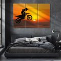 Obraz na płótnie 120x80 - Adrenalina motocyklowego motocrossu - motocykl, motocross