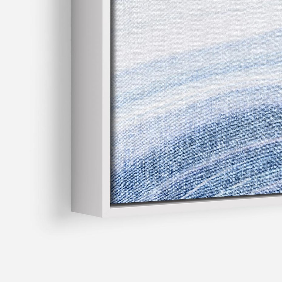 Obraz w ramie 80x80 - Abstrakcyjna akwarela - abstrakcja, akwarela - rama biała