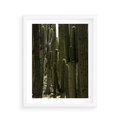 Plakat w ramie 40x50 - Wyjątkowy Klimat Boho - kaktusy, pustynia - rama biała