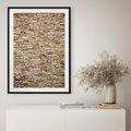 Plakat bez ramy 30x40 - Mur z cegieł - surowa elegancja - mur, cegły