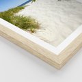 Plakat w ramie 40x50 - Relaks nad Morskimi Wzgórzami - plaża, wydmy - rama drewno