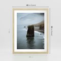 Plakat w ramie 40x50 - Mistyczna Aura - morze, mgła - rama drewno