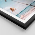 Plakat w ramie 40x50 - Raj na Ziemi - plaża, ocean - rama czarna
