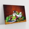 Obraz na płótnie 120x80 - Kulinarna przygoda - do kuchni, przyprawy