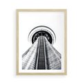 Plakat w ramie 50x70 - Perspektywa Wieży - architektura, wieża - rama drewno