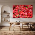 Obraz na płótnie 120x80 - Truskawki Czerwone Kropki Uczuć - truskawki, owoce