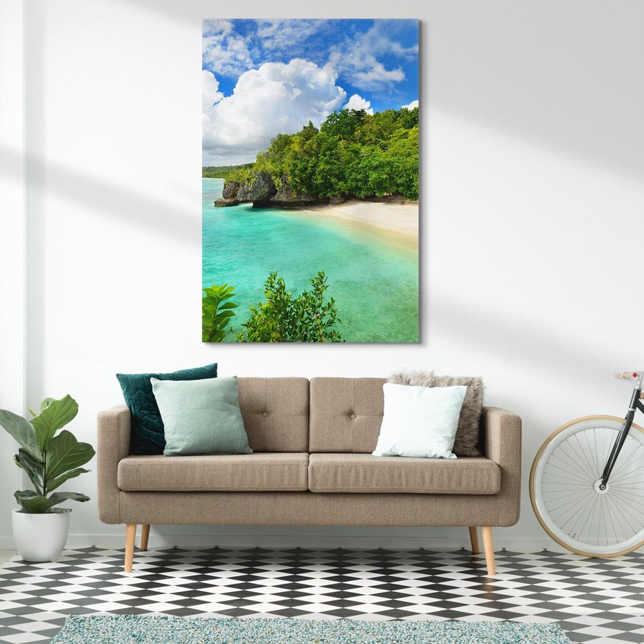 Obraz na płótnie 50x70 - Tropikalna wyspa na Filipinach - Filipiny, tropikalna